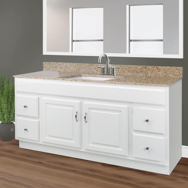 Design House Concord 60 in. W x 21 in. D Bath Vanity Cabinet Only in White  Gloss (Ready to Assemble) 587030 - The Home Depot