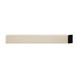 WM881 0.44 in. D x 0.75 in. W x 6 in. L Wood (Poplar) Baseboard Moulding Sample