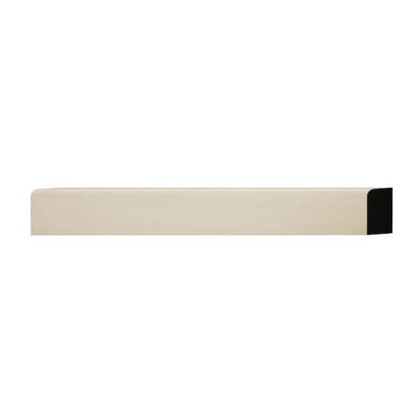 Ekena Millwork WM881 0.44 in. D x 0.75 in. W x 6 in. L Wood (Poplar) Baseboard Moulding Sample