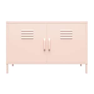 Bonanza Pink 2-Door Metal Locker Accent Cabinet