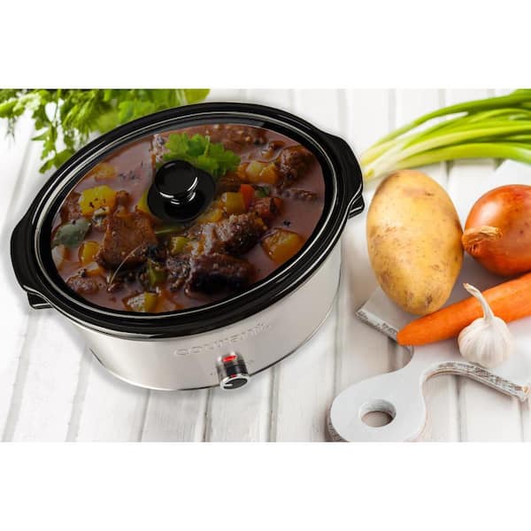 Courant 1.6-QT Double Slow Cooker (3.2 Qt Total) - Stainless Steel
