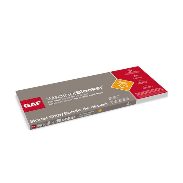 WeatherBlocker 50 lin. ft. Premium Eave and Rake Roofing Starter Strip Shingles WeatherBlocker 50 lin. ft. Premium Eave and Rake Roofing Starter Strip Shingles