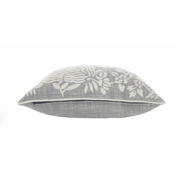 Ornate Florals - Grey Multi Throw Pillow by OBC 18 X 18 –