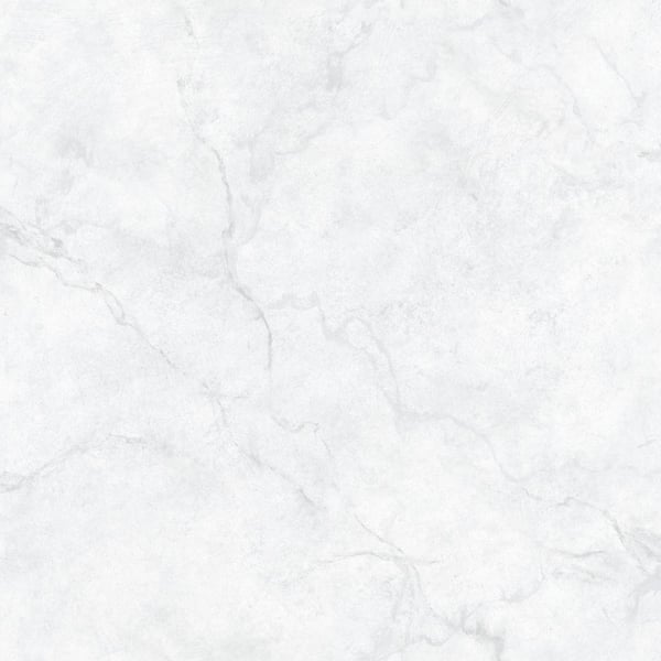 NuWallpaper Carrara Marble White & Off-White Wallpaper Sample