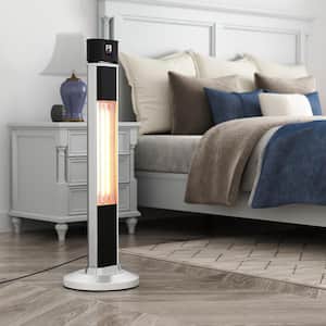 1500-Watt Infrared Carbon Tech Electric Freestanding Indoor/Outdoor Heater Digital Space Heater with Remote Control