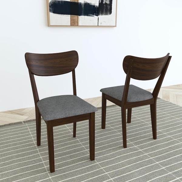 Hillsdale Furniture San Marino Side Dining Chair with Wood Back, Set of 2, Chestnut