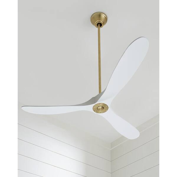 Indoor/Outdoor Matte White Ceiling Fan 
