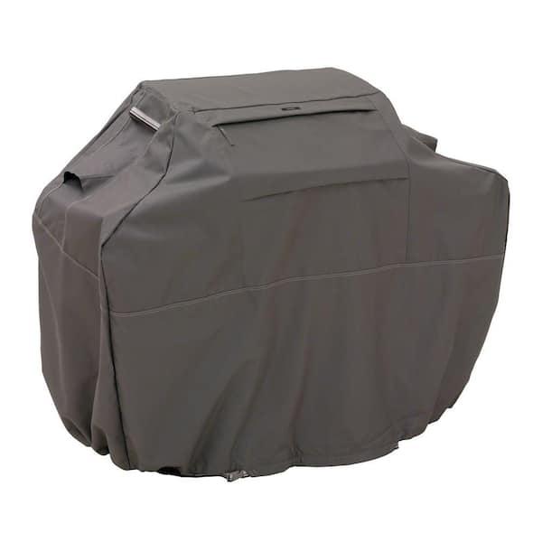 Classic Accessories Ravenna 64 in. L x 24 in. D x 48 in. H BBQ Grill Cover in Dark Taupe