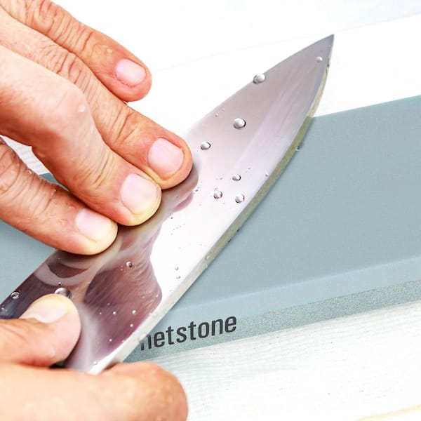 Whetstone Dual-Sided 400/1000 Grit Water Stone Sharpener HW451202 - The  Home Depot