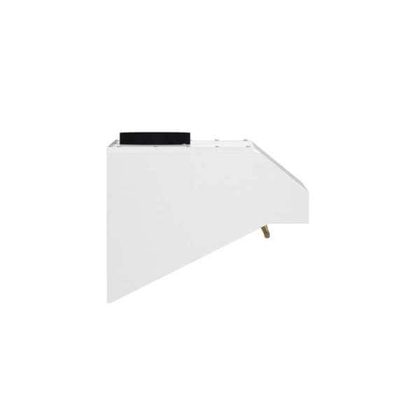 White Stainless Steel 30" Under Cabinet Range Hood with LED Lights