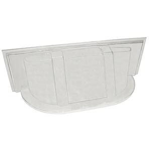 Economy Clear Flat Window Well Cover - 39 Inch Wide X 13 Inch Deep X 2.5 Inch High, For Basement Windows
