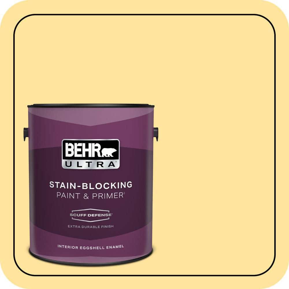 1 gal. #340B-4 Lemon Drops Extra Durable Eggshell Enamel Interior Paint & Primer price history on PriceWatchPro