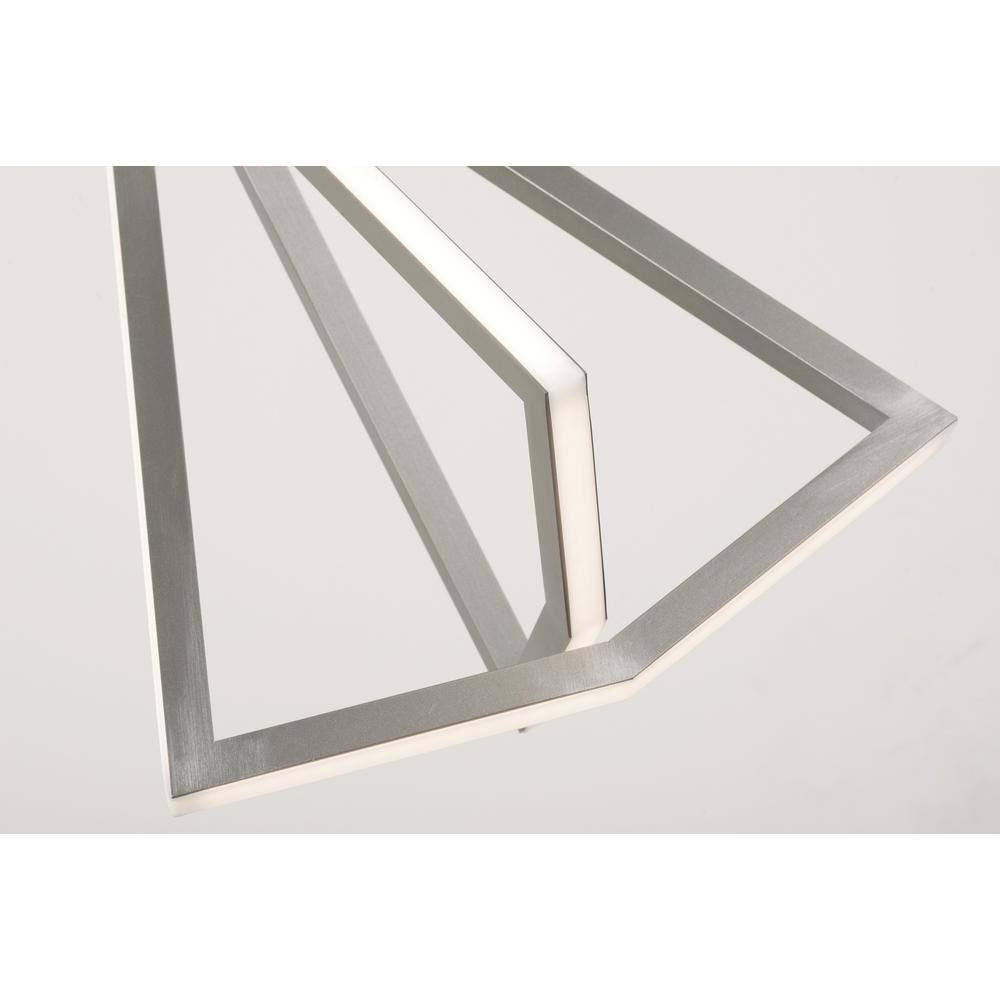 Gianna Satin Nickel Modern LED Pendant Light for Indoor/Outdoor