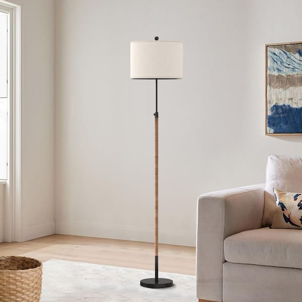 70 in. Black Vintage 1-Light Standard Living Room Bedroom Reading Standing up Floor Lamp Corner Tall Lights