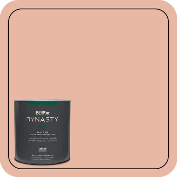 BEHR DYNASTY 1 qt. #M190-3 Pink Abalone Semi-Gloss Exterior Stain-Blocking Paint & Primer