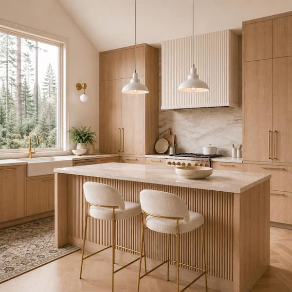 Emeritpro 9.8 in. Matte White Pendant Light with Metal Spun Shade