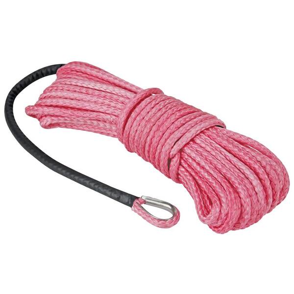 Extreme Max The Devil's Hair Synthetic ATV / UTV Win. Rope - Pink