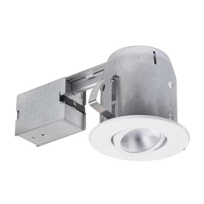 Globe Electric 92404 5 Inch IC Rated Recessed Lighting Kit, White - View #10