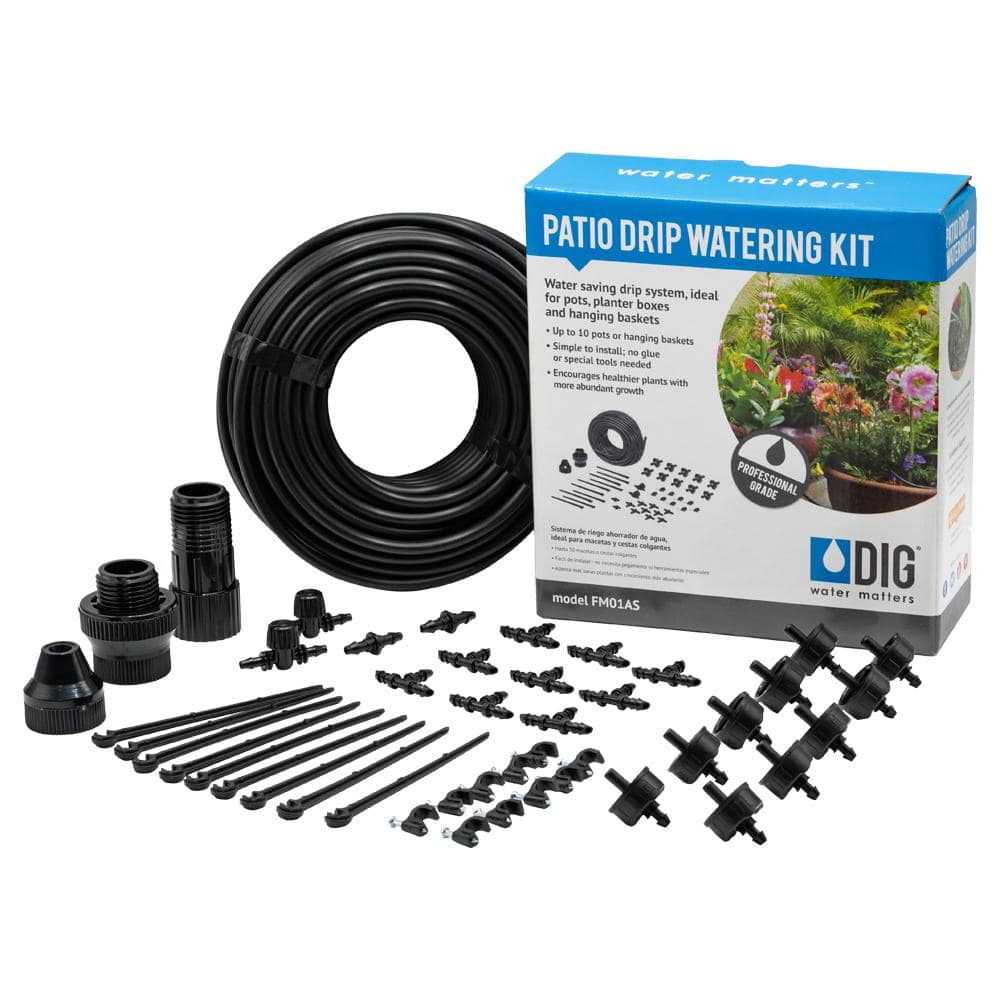 DIG Patio Drip Irrigation Kit FM01AS The Home Depot