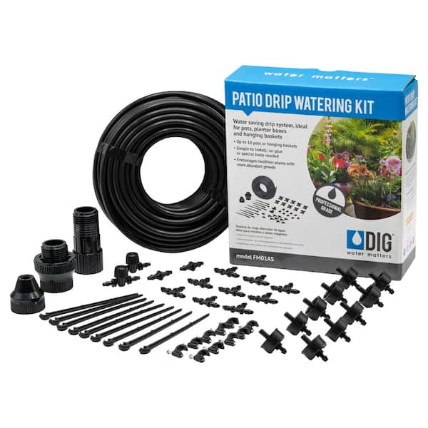 DIG Patio Drip Irrigation Kit FM01AS - The Home Depot
