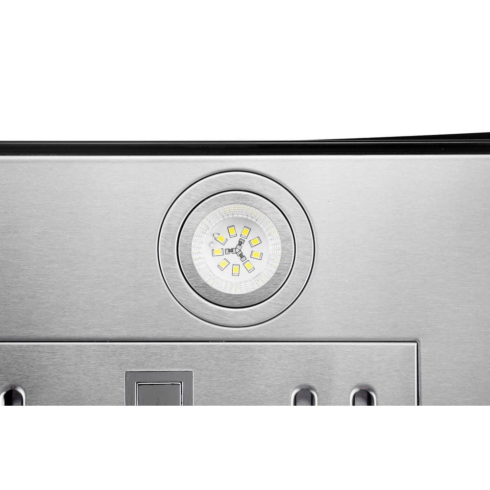 36" Stainless Steel Convertible Wall Mount Range Hood with Charcoal Filter