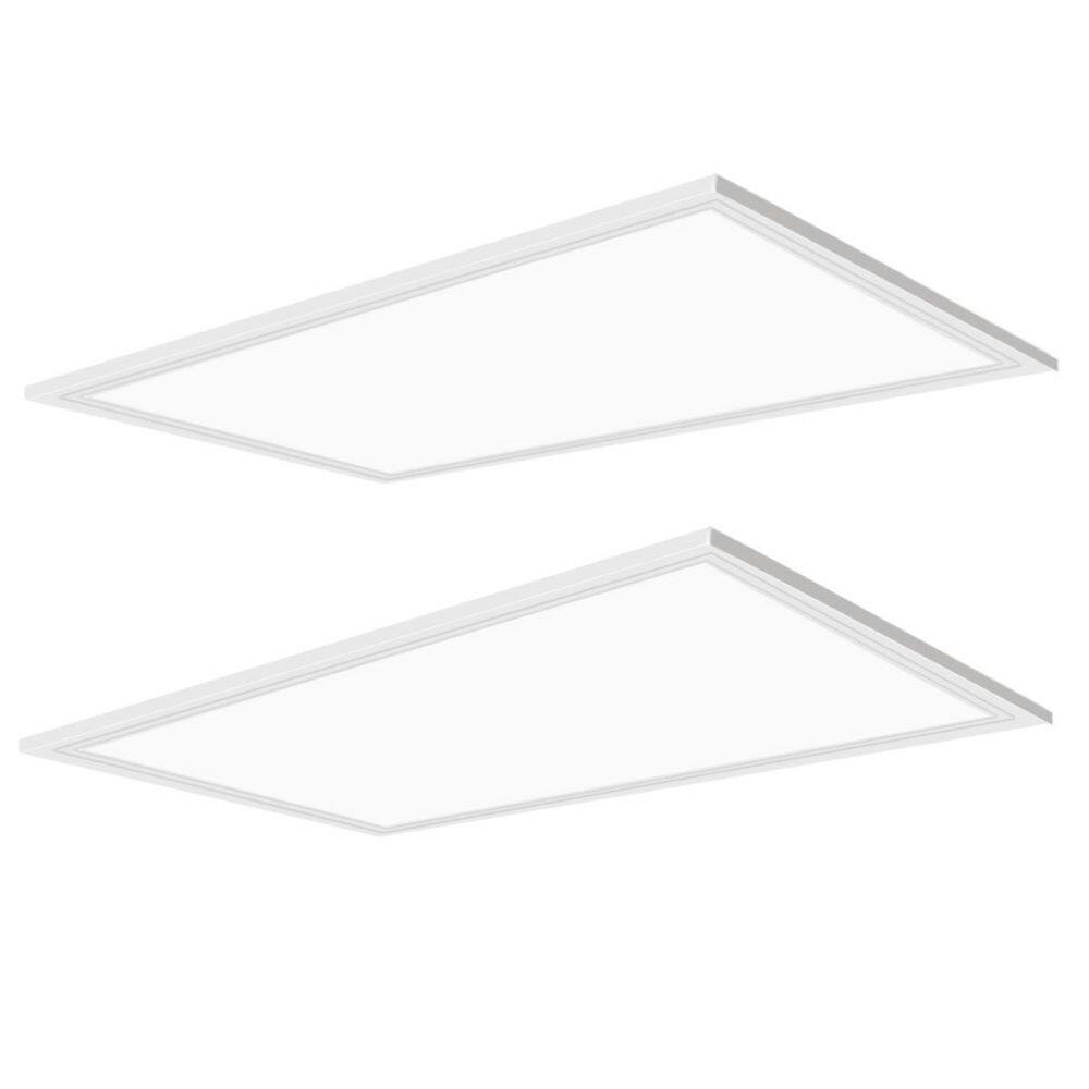 2-Piece of 2 ft. x 4 ft. Integrated LED 7800-Lumens 5000K 110-277-Volt Commercial Grade Recessed Troffer Lights price history on PriceWatchPro
