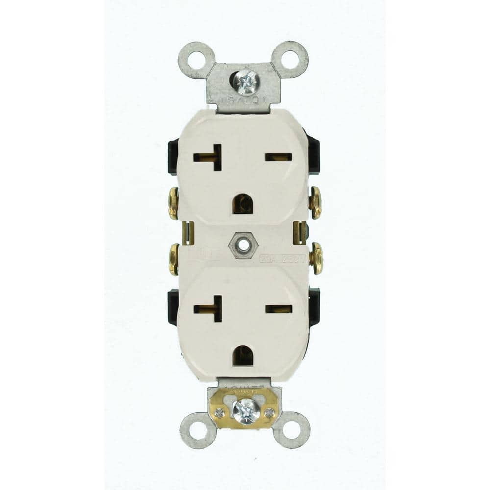 20 Amp 250 V NEMA 6-20R Duplex Outlet/Receptacle, White (1-Pack) 5822-W price history on PriceWatchPro