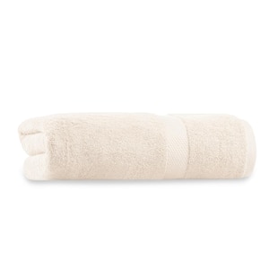 Ivory Solid 100% Organic Cotton Luxuriously Plush Bath Towels (Set of 1)