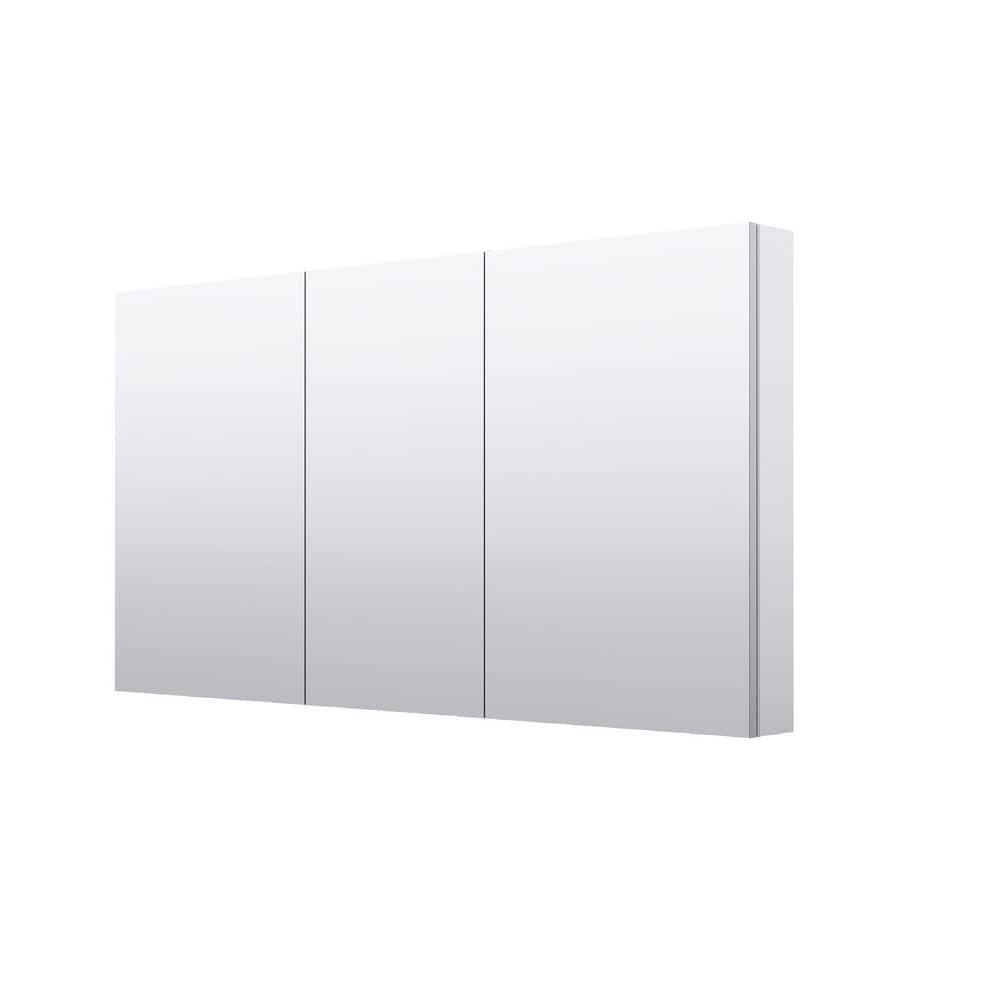 Combo 52 in. W x 30 in. H Rectangular Recess/Surface Mount Frameless Medicine Cabinet with Mirror, Soft Close Door price history on PriceWatchPro