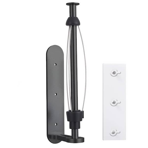 Magnetic Wall Mount Black Paper Towel Holder Strong Magnet Adhesive Under Cabinet Rustproof for Kitchen RV 1 Piece