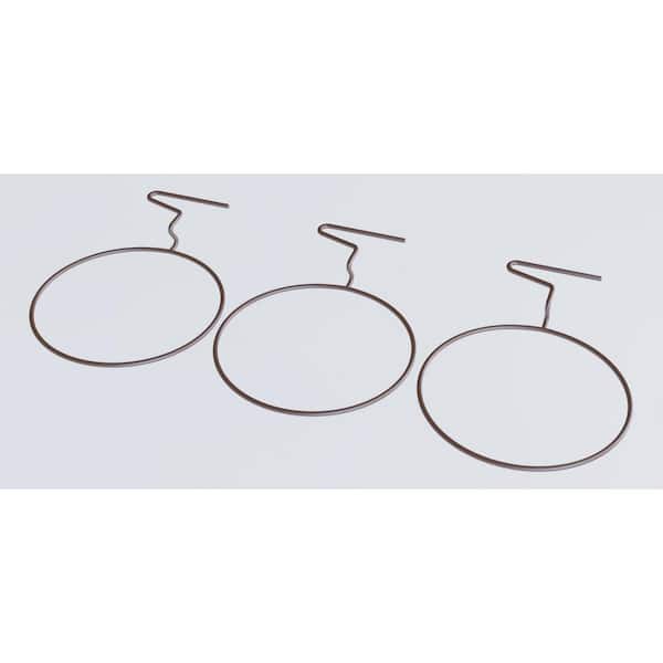 MPG 11.5 in. dia x 2.75 in. H Brown Metal Short Fence Large Pot Hanger (Set of 3)
