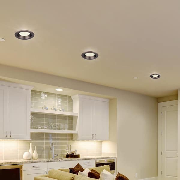 Bright White LED Easy Up Recessed Light with 93 CRI J-Box EnviroLite 4 in 
