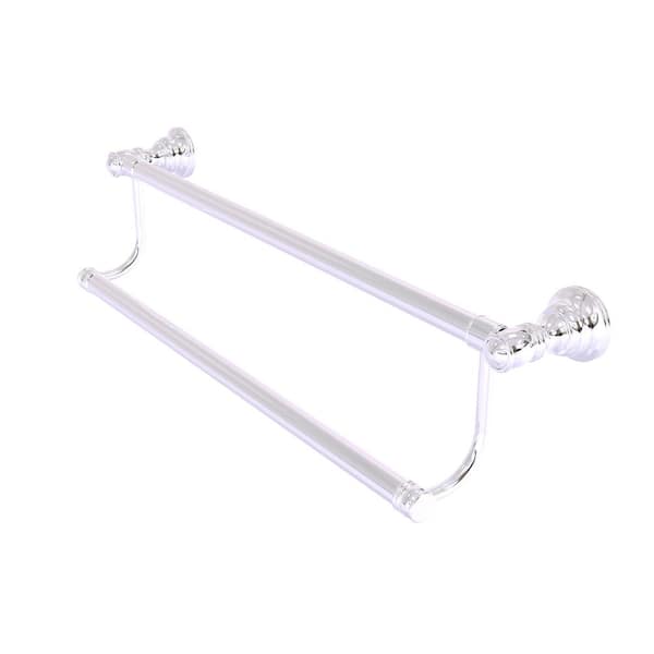 Allied Brass Carolina 24 in. Wall Mounted Double Towel Bar in Polished Chrome