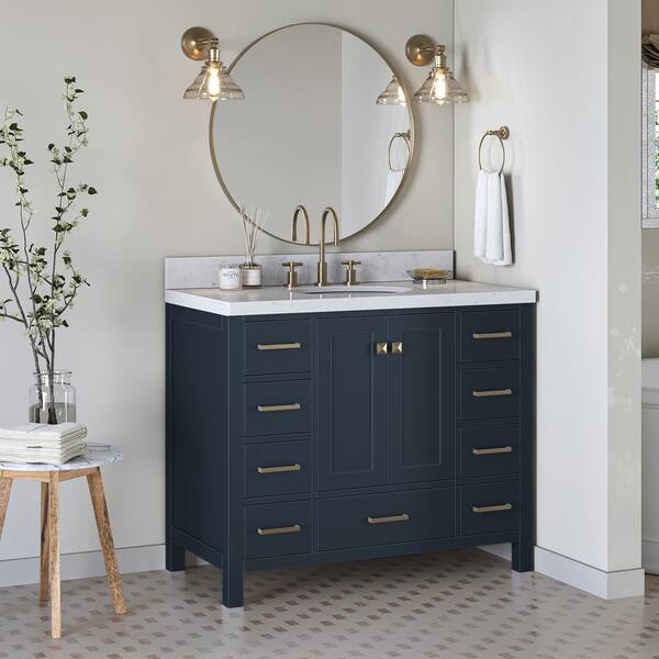 ARIEL Cambridge 42.25 in. W x 22 in. D x 36 in H Single Sink ...