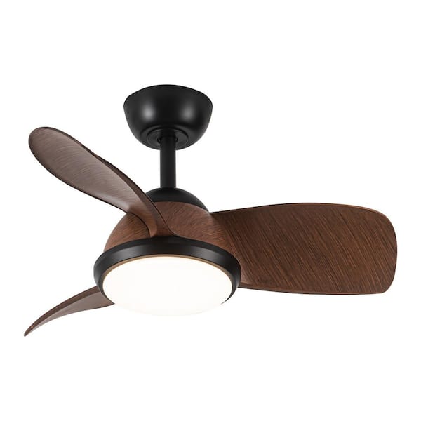 matrix decor 30 in. lntegrated LED Indoor Black Ceiling Fan with Remote