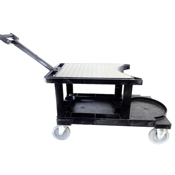 Workshop Solutions, LLC 14-3/4 in. W x 31 in. L x 18-1/4 in. H Tradesman Utility Cart w/Handle w/o Tool Apron Fits a 5 Gal. Bucket Not Included
