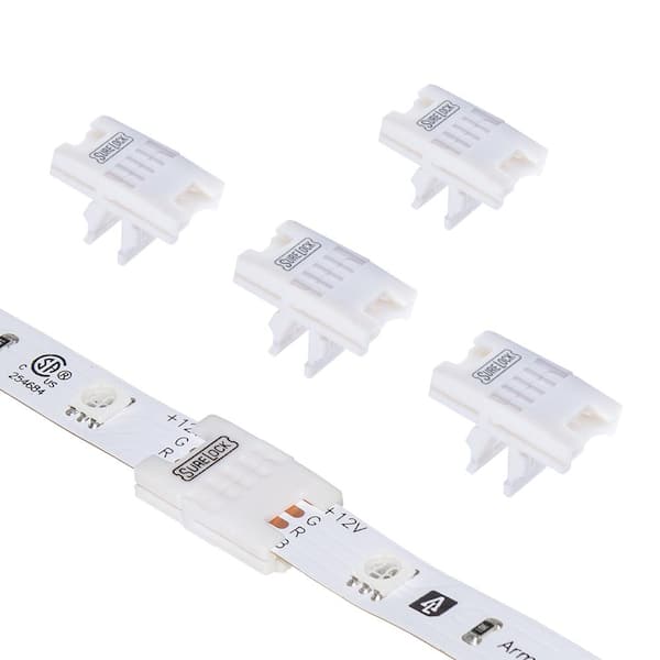 Armacost Lighting SureLock Tape to Tape Splice RGB LED Connector Cord 5-Pack