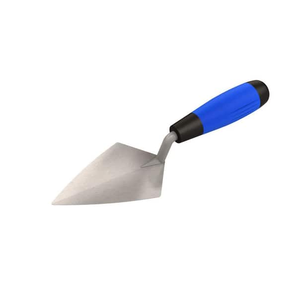 Bon Tool 7 in. x 3 in. Pro Carbon Steel Pointing Trowel with Comfort Grip Handle