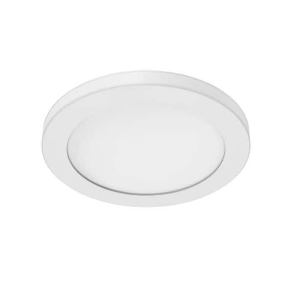 E ENERGETIC LIGHTING 5/6 in. Adjustable 5CCT 12-Watt Dimmable LED Canless Recessed Downlight With Night Light