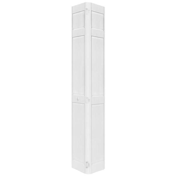 Home Fashion Technologies 6-Panel Behr Decorator White Solid Wood Interior Bifold Closet Door-DISCONTINUED