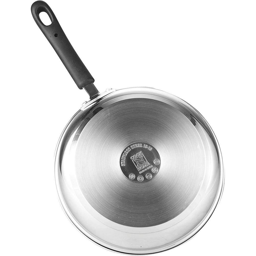Professional Stainless Steel Saucepan Set with Lids, 1QT and 2QT, Silver