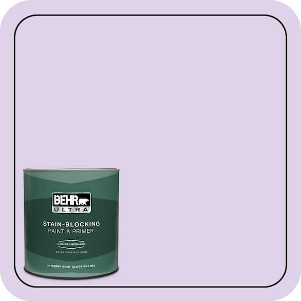 BEHR ULTRA 1 qt. #P570-1 Teary Eyed Extra Durable Semi-Gloss Enamel Interior Paint & Primer