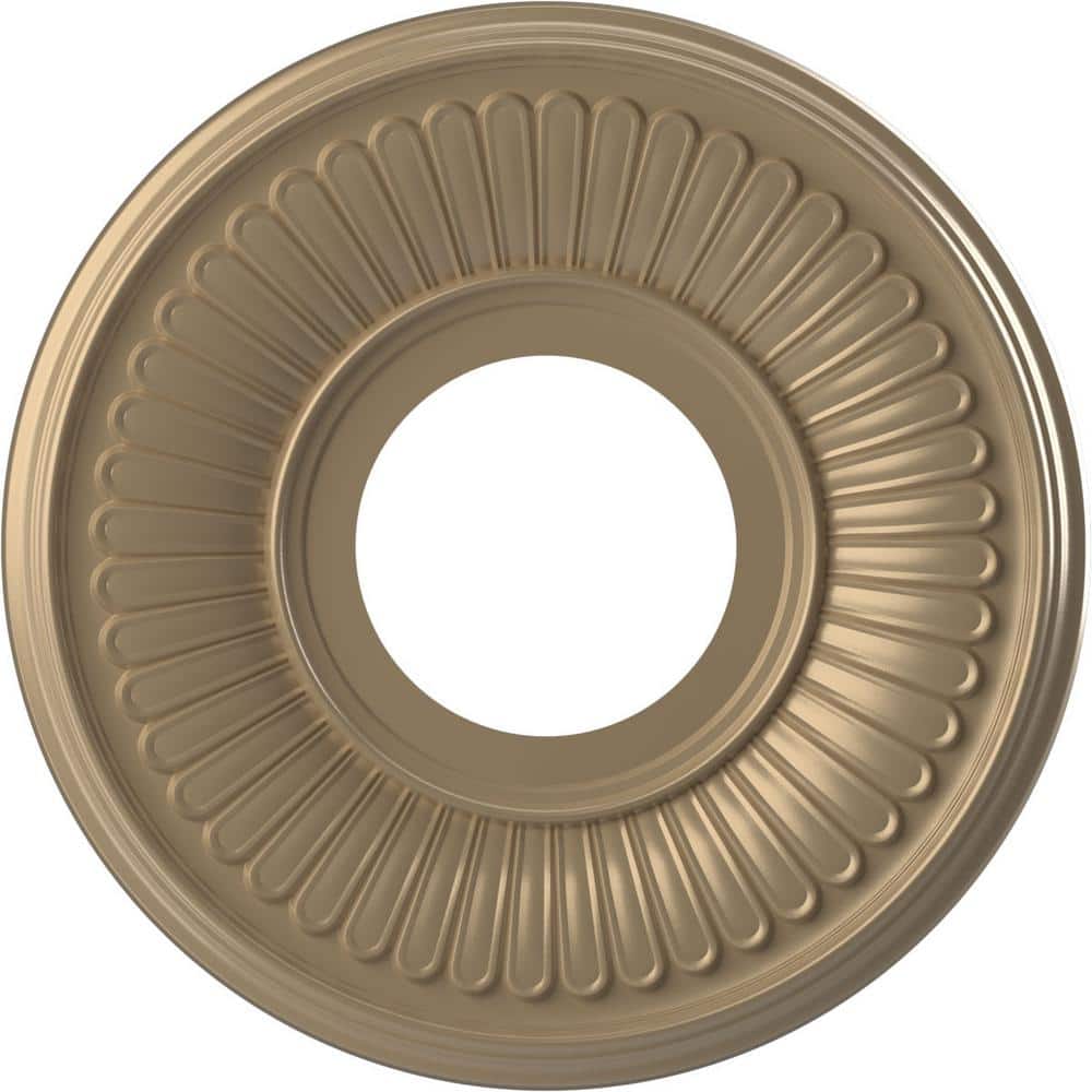 10 in. O.D. x 3-1/2 in. I.D. x 3/4 in. P Berkshire Thermoformed PVC Ceiling Medallion, Universal Metallic Champagne Mist price history on PriceWatchPro