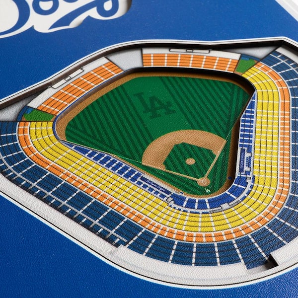 YouTheFan MLB Los Angeles Dodgers 6 in. x 19 in. 3D Stadium Banner-Dodger  Stadium 0953722 - The Home Depot