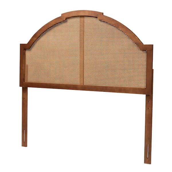 Baxton Studio Madeline Brown Queen Panel Headboard