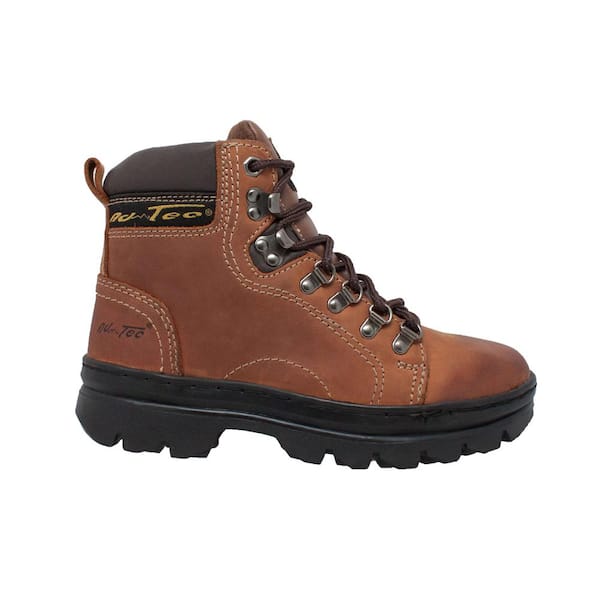 AdTec Women's 6'' Work Boots - Soft Toe - Brown Size 6(M)