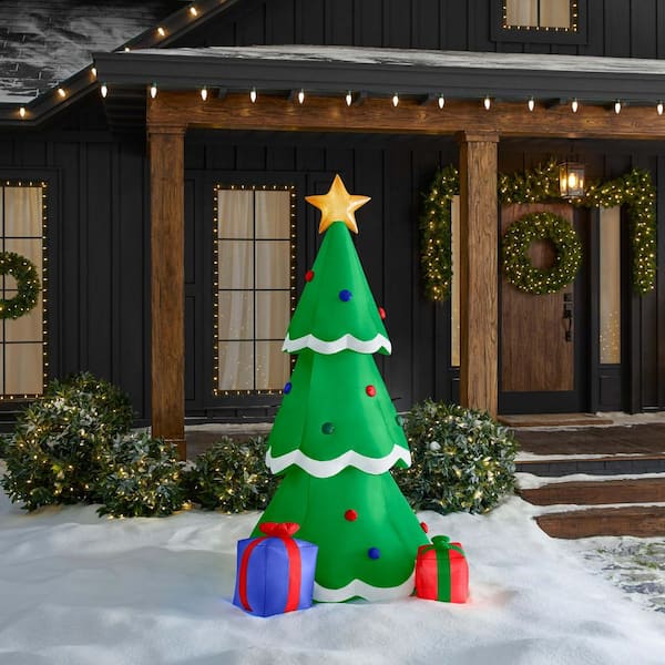 6.5 ft LED Christmas Tree with Gifts Airblown Inflatable