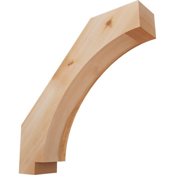 Ekena Millwork 3 1/2"W x 16"D x 16"H Imperial Smooth Knee Brace, Western Red Cedar