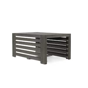 Transformer Table 37.25 in. Sage Gray Rectangle Wood Coffee Table with Storage for Table Panels