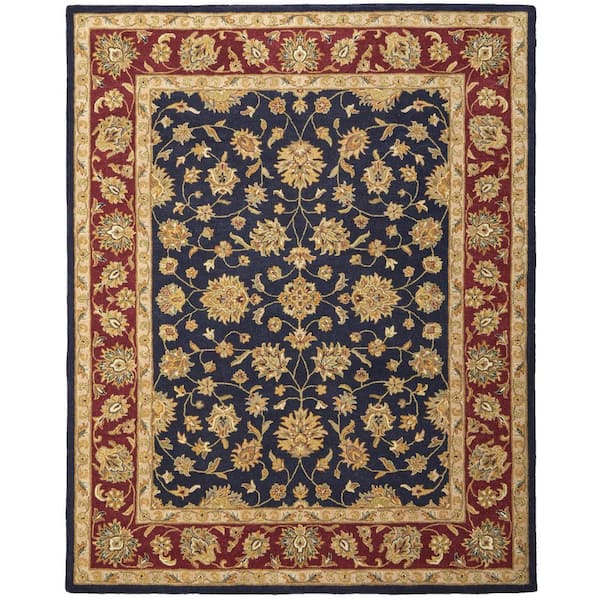 Blue 8 x 10 ft. Tufted Oriental Rectangle Indoor Area Rug